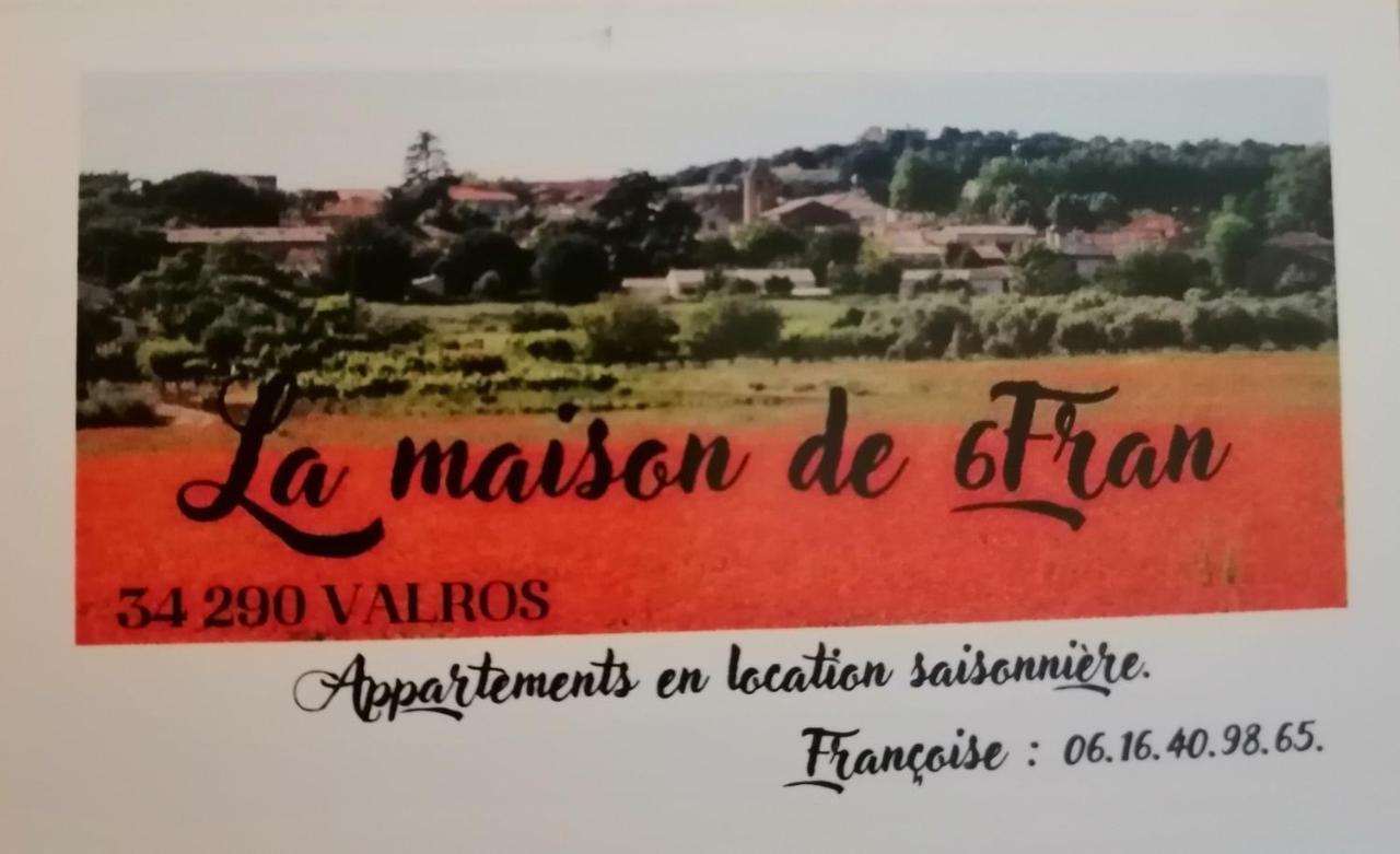 La Maison De 6Fran Appartement 2 Chaleureux Et Calme Ambiance Familiale Valros المظهر الخارجي الصورة